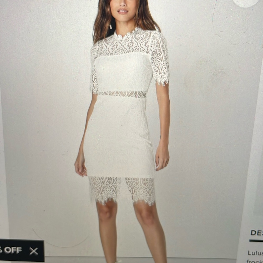 Remarkable White Lace Dress